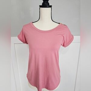 Bae City Classic Pink Short Sleeve Women’s Tee Sz M
